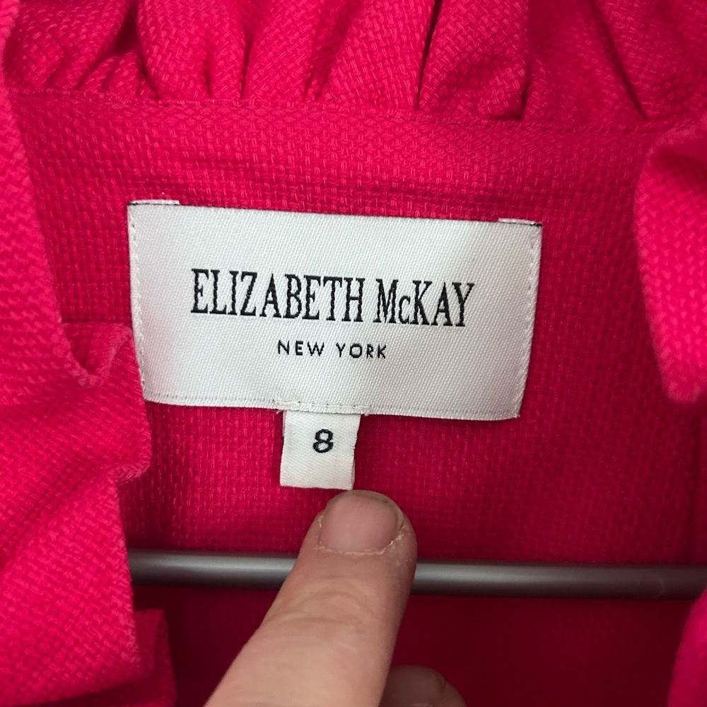 Elizabeth McKay Fuchsia Ruffle Mini Dress - Picture 2 of 5